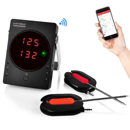 Pyle - UPWIRBBQ50 , Kitchen & Cooking , BBQ & Grilling , Bluetooth Wireless BBQ Digital Thermometer System