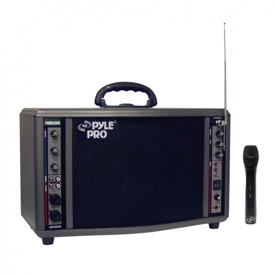 Pyle - PWMA3600 , Sound and Recording , PA Loudspeakers - Cabinet Speakers , 200 Watt Wireless Battery Powered PA System