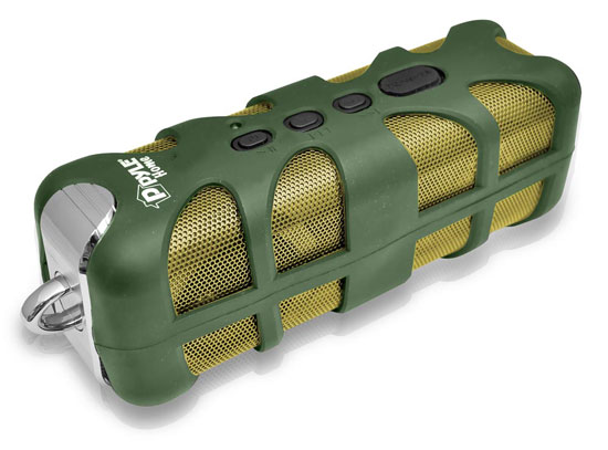 Pyle - PWPBT60GN , Sports and Outdoors , Portable Speakers - Boom Boxes , Gadgets and Handheld , Portable Speakers - Boom Boxes , Sound Box Splash Rugged and Splash-Proof Bluetooth Marine Grade Portable Wireless Speaker (Green)