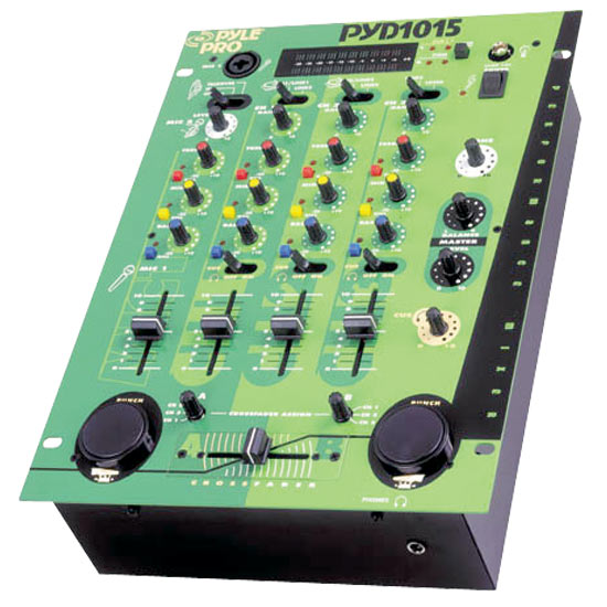 Pyle - PYD1015 , Sound and Recording , Mixers - DJ Controllers , 10'' Three Channel DJ Trick Mixer w/ Punch
