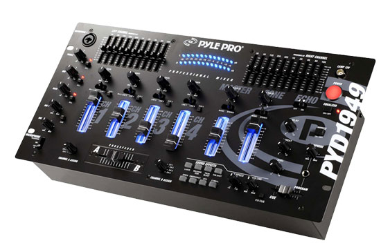 Pyle - PYD1949 , Sound and Recording , Mixers - DJ Controllers , 4 Channel Professional Mixer With SFX 