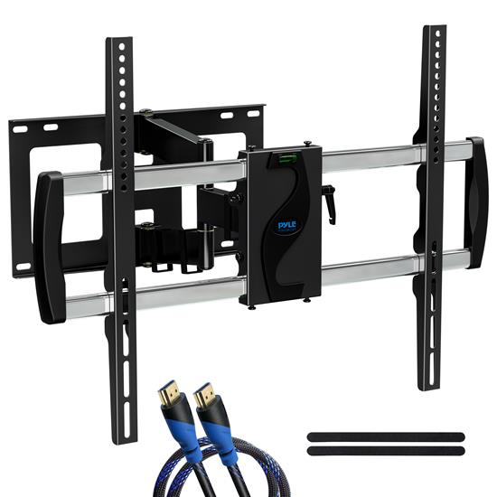 Pyle - PYWM66 , Musical Instruments , Mounts - Stands - Holders , Sound and Recording , Mounts - Stands - Holders , TV Wall Mount Bracket - Fits for 42-70'' LED/LOLED & Plasma Flat Screen TV with 2x Standard Weight Support, Weight Up to 132lbs.