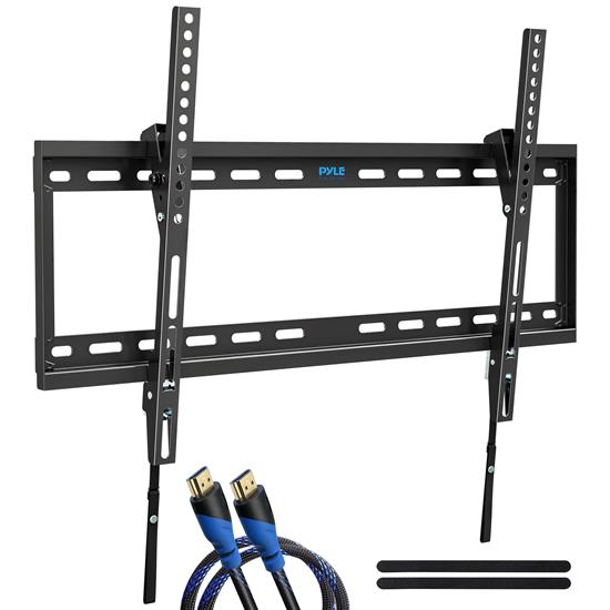 Pyle - PYWM78 , Musical Instruments , Mounts - Stands - Holders , Sound and Recording , Mounts - Stands - Holders , TV Wall Mount Bracket - Fits for 42-84'' LED/LOLED & Plasma Flat Screen TV with 2x Standard Weight Support, Weight Up to 132lbs.