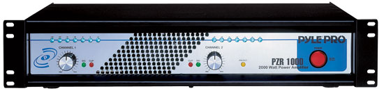 Pyle - PZR1000 , Sound and Recording , Amplifiers - Receivers , 19'' Rack Mount 2000 Watt Power Amplifier