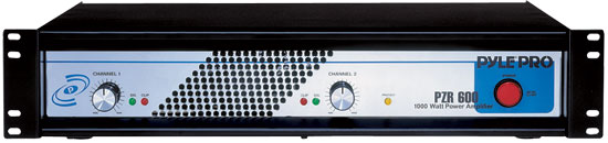 Pyle - PZR600 , Sound and Recording , Amplifiers - Receivers , 19'' Rack Mount 1000 Watt Power Amplifier