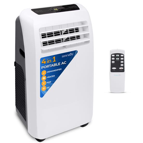 Pyle - SLACHT108 , Home and Office , Cooling Fans , Portable Air Conditioner and Heater - Compact Home AC Cooling and Heating Unit with Built-in Dehumidifier & Fan Modes, Includes Window Mount Kit (10,000 BTU Cooling)