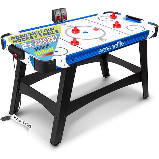 Pyle - SLARHKY54.5 , Sports and Outdoors , 54'' Air Hockey Table for Game Room, Home, Office w/ 2 Pucks, 2 Pushers, Digital LED Score Board, Powerful 12V Motor
