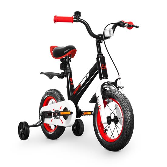 Pyle - SLBKBLK24 , Sports and Outdoors , Kids Toy Scooters , 12'' High-End Kid's Bicycle with 2 Hand Brakes, Reflectors, Bell, Tools, Training Wheels and Kickstand (Black)