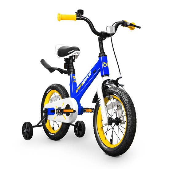 Pyle - SLBKBLU47 , Sports and Outdoors , Kids Toy Scooters , 14'' High-End Kid's Bicycle with 2 Hand Brakes, Reflectors, Bell, Tools, Training Wheels and Kickstand (Blue)
