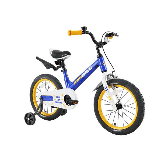Pyle - SLBKBLU62 , Sports and Outdoors , Kids Toy Scooters , 16'' High-End Kid's Bicycle with 2 Hand Brakes, Reflectors, Bell, Tools, Training Wheels and Kickstand (Blue)