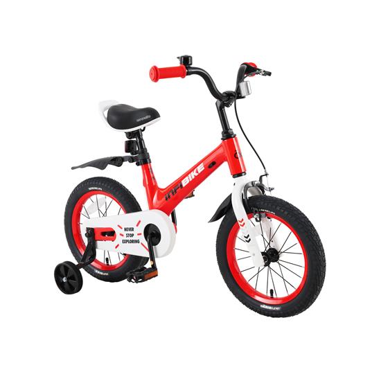 Pyle - SLBKORG49.5 , Sports and Outdoors , Kids Toy Scooters , 14'' High-End Kid's Bicycle with 2 Hand Brakes, Reflectors, Bell, Tools, Training Wheels and Kickstand (Orange)
