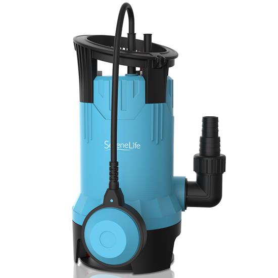 Pyle - SLBSMPMP100 , Tools and Meters , Power Generation Equipment , Submersible Clean/Dirty Water Pump - 750W Powerful Sump Pump, 1980 GPH, Auto Float Switch with 16 ft. Power Cord Length