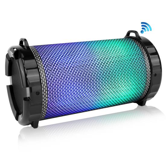 Pyle - SLBSP12 , Sports and Outdoors , Portable Speakers - Boom Boxes , Gadgets and Handheld , Portable Speakers - Boom Boxes , Portable Bluetooth Stereo - Boombox Radio System, Built-in Rechargeable Battery, Flashing DJ Lights, MP3/USB/Micro SD/FM Radio