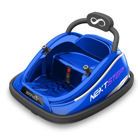Pyle - SLBUPC22 , Sports and Outdoors , Kids Toy Electric Ride On Bumper Car Vehicle with Remote Control, LED Lights & 360 Degree Spin, 2 Driving Modes (Blue)