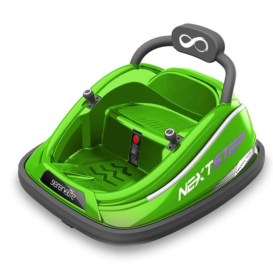 Pyle - SLBUPC65 , Sports and Outdoors , Kids Toy Electric Ride On Bumper Car Vehicle with Remote Control, LED Lights & 360 Degree Spin, 2 Driving Modes (Green)
