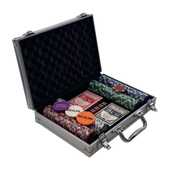 Pyle - SLCHIP01.5 , Sports and Outdoors , 200 Pcs. Casino Poker Chip Set - Poker Chips with Aluminum Case