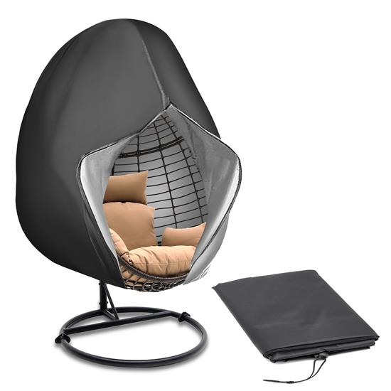 Pyle - SLEGCOVER , Health and Fitness , protection Equipment , Patio Hanging Egg Chair Cover - Durable Lightweight Waterproof Egg Swing Chair Cover with Zipper