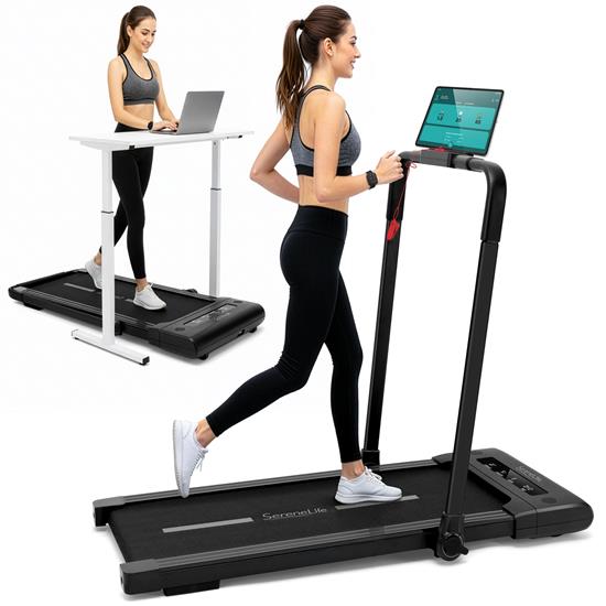 Pyle - SLFOLD20.8 , Home and Office , Fitness Equipment - Home Gym , Health and Fitness , Fitness Equipment - Home Gym , Folding Motorized Treadmill Machine - Electric Digital Two-Operation System Control