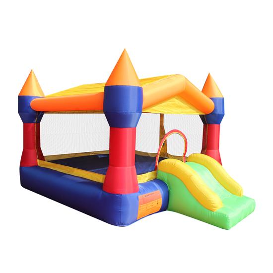Pyle - SLIB950 , Sports and Outdoors , Inflatable Jumping Castle - Indoor/Outdoor Portable Bounce House with Mini Slide for Kids