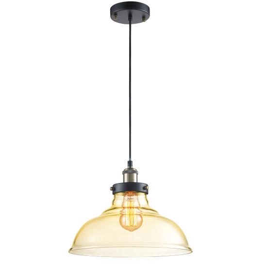 Pyle - SLLMP3112 , Home and Office , Light Fixtures - Interior Lighting , Pendant Light / Hanging Lamp Light Fixture, Vintage-Style Glass Lighting Accent