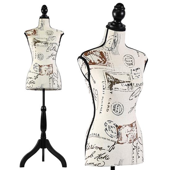 Pyle - SLMAQTP88 , Home and Office , clothing & accessories , Female Dress Form Mannequin Torso Display Mannequin Body with Adjustable Tripod Stand for Clothing Dress Jewelry Display (Skin)