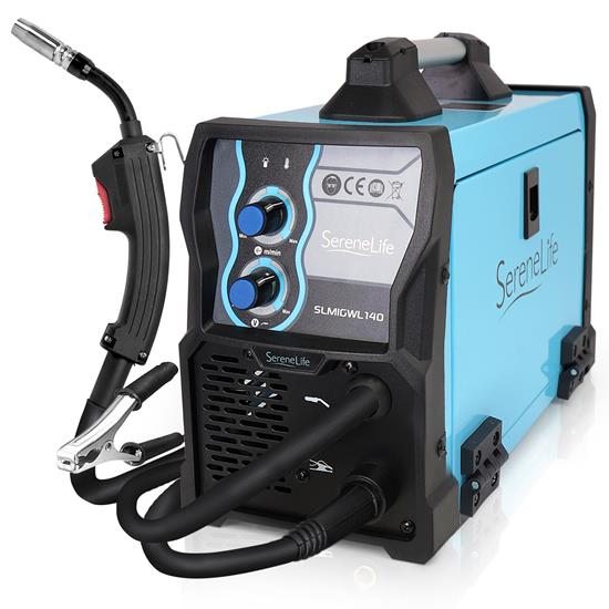 Pyle - SLMIGWL140.9 , Misc , Portable Digital MIG Welding Machine - MIG Inverter Welder with Complete Accessories Set for Household Worker, Supports Double Voltage 110V/220V