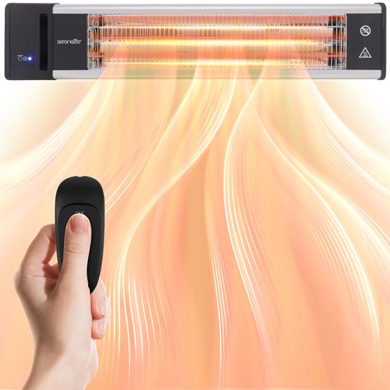 Pyle - SLOHT26.5 , Misc , Wall Mounting Patio Heater - Remote Control Ceiling and Wall Patio Heater with High Rated Aluminum Reflector