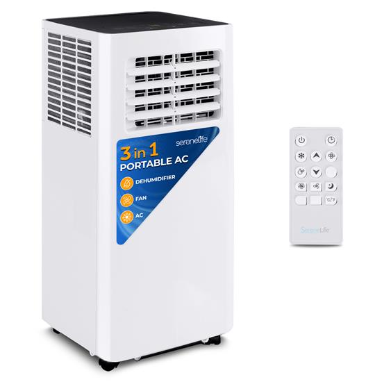 Pyle - SLPAC105W , Home and Office , Cooling Fans , Portable Air Conditioner - Compact Home A/C Cooling Unit with Built-in Dehumidifier & Fan Modes, Includes Window Mount Kit (10,000 BTU)