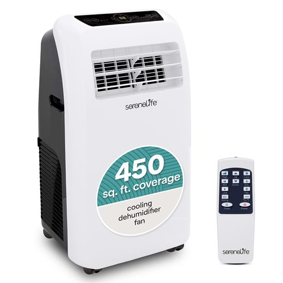 Pyle - SLPAC12.5 , Home and Office , Cooling Fans , Portable Air Conditioner - Compact Home AC Cooling Unit with Built-in Dehumidifier & Fan Modes, Includes Window Mount Kit (12,000 BTU)