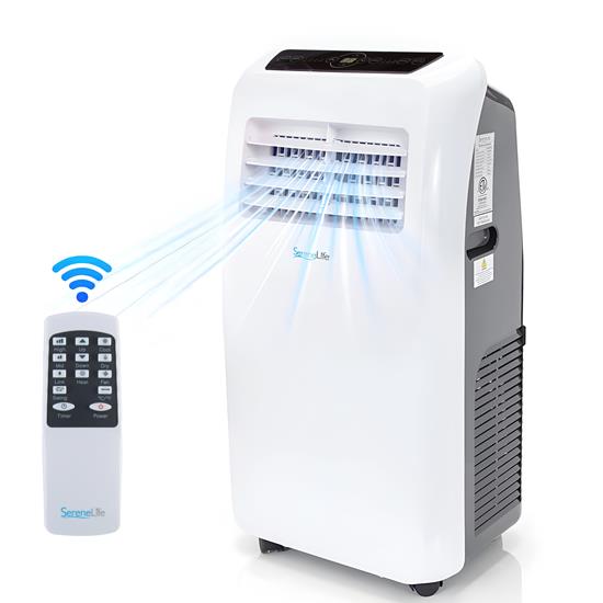 Pyle - SLPAC12.5UK , Home and Office , Cooling Fans , Portable Room Air Conditioner - 12000 BTU Compact Home A/C Cooling Unit with Built-in Dehumidifier & Fan Modes, Includes Window Mount Kit (White)