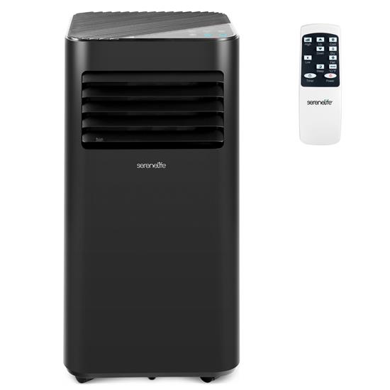 Pyle - SLPAC19B.5 , Home and Office , Cooling Fans , Portable Air Conditioner - 10000 BTU Cooling Capacity (ASHRAE) Compact Home A/C Cooling Unit with Built-in Dehumidifier & Fan Modes, Includes Window Mount Kit (Black)