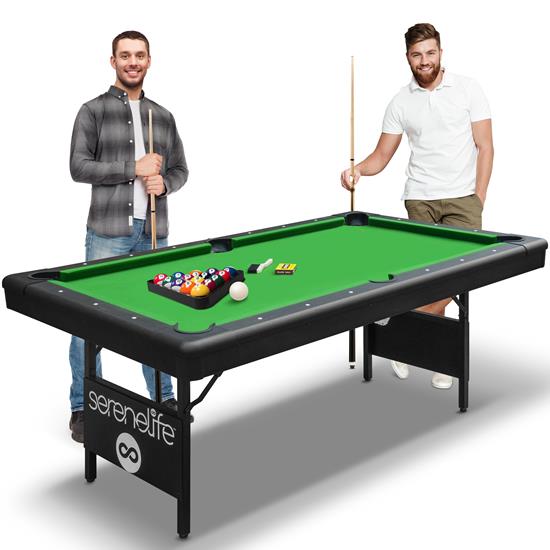 Pyle - SLPLTB76 , Misc , 76'' Portable and Foldable Pool Table with Accessory Kit