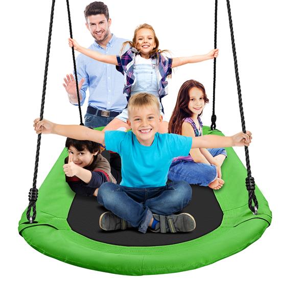 Pyle - SLSOVSWNG55GR , Home and Office , Fitness Equipment - Home Gym , Health and Fitness , Fitness Equipment - Home Gym , Heavy-Duty Oval Swing - Sturdy and Durable Swing for Indoor and Outdoor Use (Green)