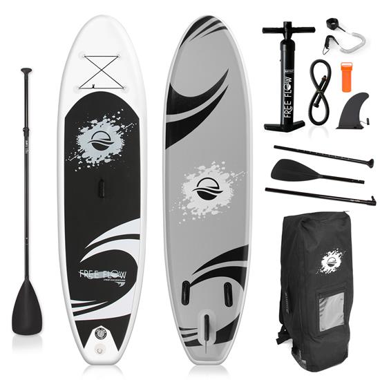 Pyle - SLSUPB06.8 , Sports and Outdoors , Carrying Cases - Portability , Free Flow Paddleboard SUP - Stand Up Water Paddle-Board (10’ ft.)