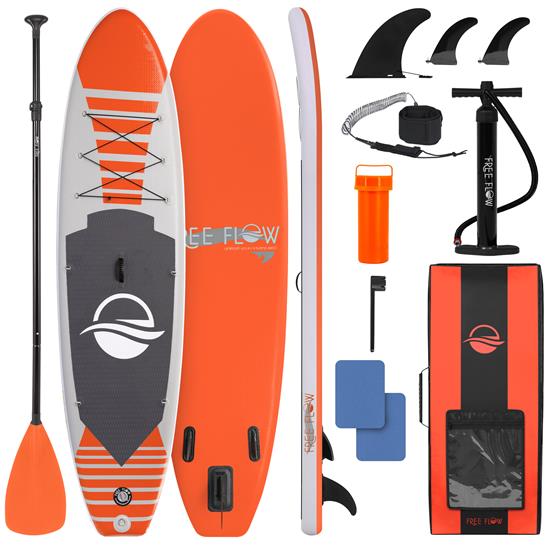Pyle - SLSUPB135 , Gadgets and Handheld , Cameras - Videocameras , Free-Flow Inflatable SUP - Stand Up Water Paddle-Board