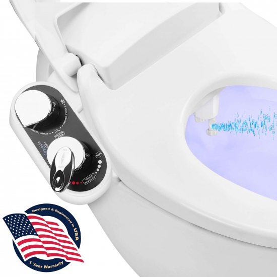 Pyle - SLTLSP14 , Home and Office , Therapeutic , Bathroom Bidet Attachment - Hot/Cold Water Toilet Seat Bidet Sprayer