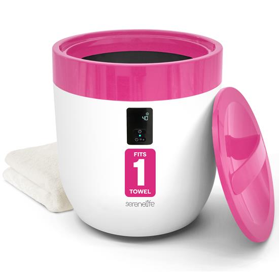 Pyle - SLTLWS650 , Home and Office , Vacuums - Steam Cleaners , Bucket Towel Warmers with Customized Fragrances for Spa and Bathroom, Timer 20/40/60/90 minutes, Fits 1 large Towel, Blanket, Bathrobe, PJs (Pink)