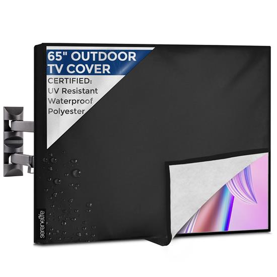 Pyle - SLTVC60 , Marine and Waterproof , Protective Storage Covers , On the Road , Protective Storage Covers , Outdoor/Indoor Full TV Cover - TV Screen Protector, TV Enclosure Offers 360° Coverage with Bottom Cover