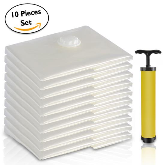 Pyle - slvbxl10 , Home and Office , Storage - Organization , Vacuum Storage Bags - Air Tight Space Saver Bag Bundle (10 Bags)