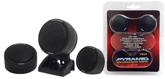 Pyle - TW23 , On the Road , Tweeters , 120 Watt Maylar Dome Tweeter