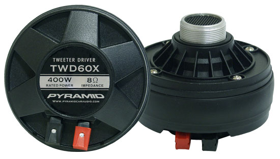 Pyle - TWD60X , On the Road , Tweeters , 400 Watt Mid/Tweeter Compression Driver