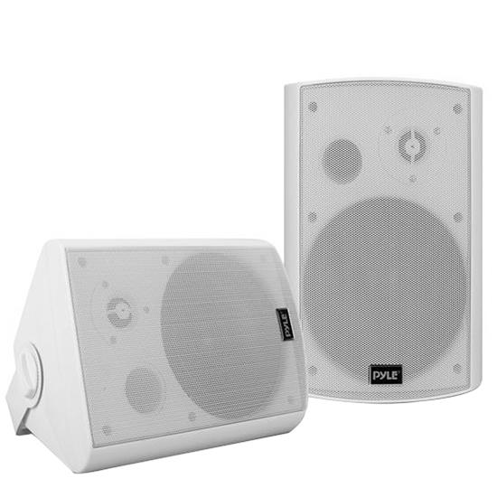 Pyle - UPDWR61BTWT , Home and Office , Home Speakers , Bluetooth Wall Mount Waterproof & Bluetooth 6.5'' Indoor / Outdoor Speaker System, White
