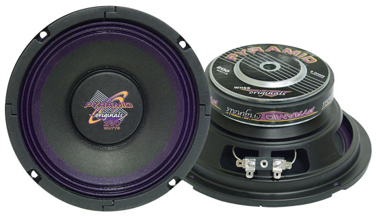 Pyle - UWH68 , On the Road , Vehicle Subwoofers , 6'' 200 Watt High Power Paper Cone 8 Ohm Subwoofer